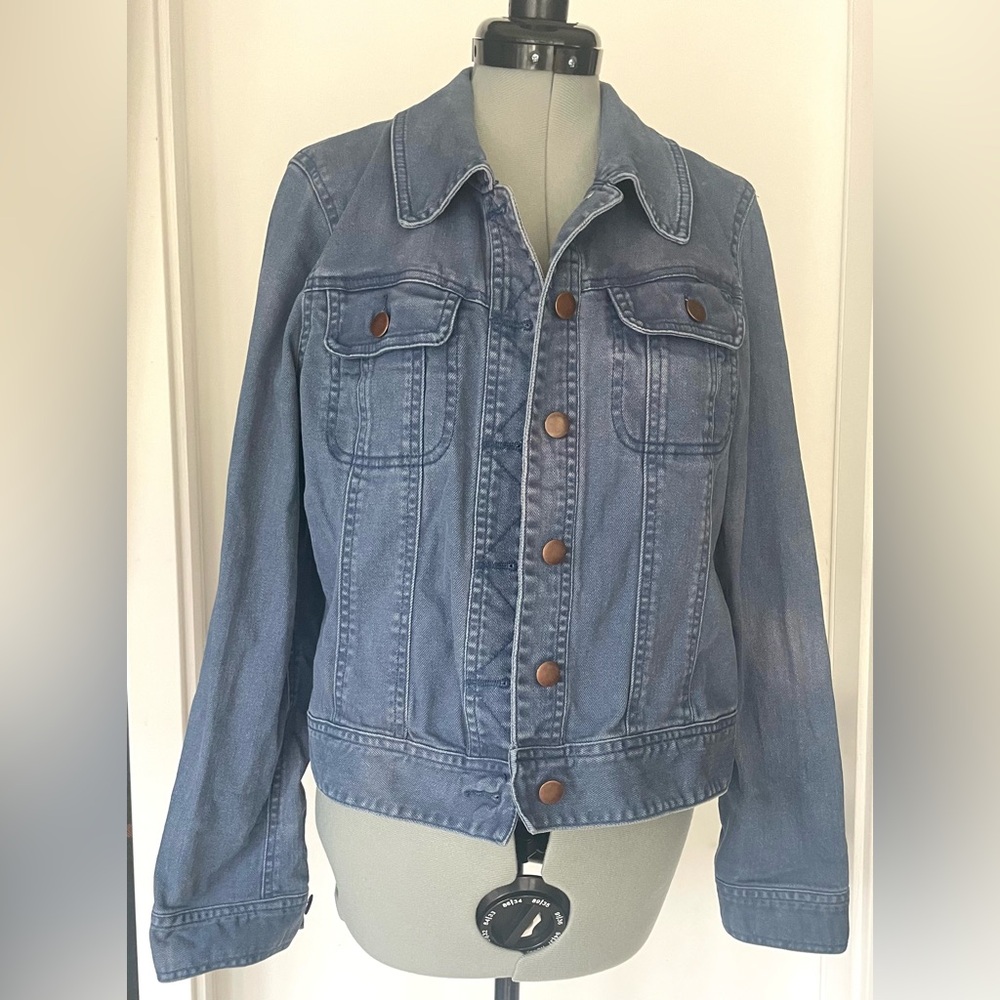 Sanctuary stretch denim jacket, blue wash, szM, EUC